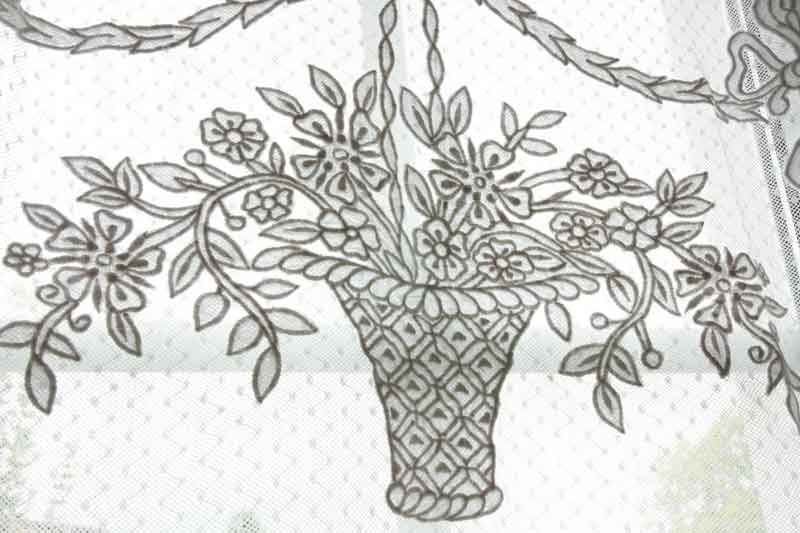 Scheibengardine Como in in aus x 80 cm Spitze atemberaubender, weiß cm romantischer Größe 60